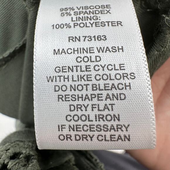 Spense Olive Green Crochet Lace Maxi Tank Dress Womens Medium V-Neck Sleeveless - Picture 10 of 14